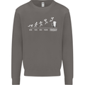 Week to Friday Weekend Beer Funny Alcohol Mens Sweatshirt Jumper Charcoal