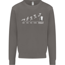 Week to Friday Weekend Beer Funny Alcohol Mens Sweatshirt Jumper Charcoal