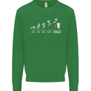 Week to Friday Weekend Beer Funny Alcohol Mens Sweatshirt Jumper Irish Green