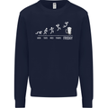 Week to Friday Weekend Beer Funny Alcohol Mens Sweatshirt Jumper Navy Blue