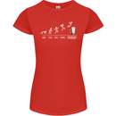 Week to Friday Weekend Beer Funny Alcohol Womens Petite Cut T-Shirt Red