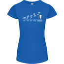 Week to Friday Weekend Beer Funny Alcohol Womens Petite Cut T-Shirt Royal Blue
