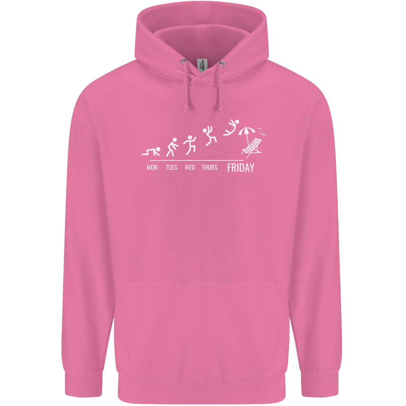 Week to Friday Weekend Beer Holiday Funny Childrens Kids Hoodie Azalea