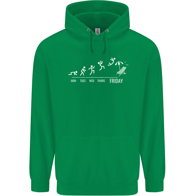 Week to Friday Weekend Beer Holiday Funny Childrens Kids Hoodie Irish Green