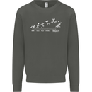 Week to Friday Weekend Beer Holiday Funny Kids Sweatshirt Jumper Storm Grey