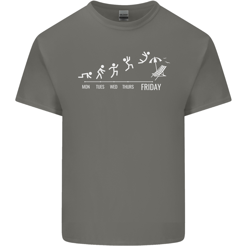 Week to Friday Weekend Beer Holiday Funny Kids T-Shirt Childrens Charcoal