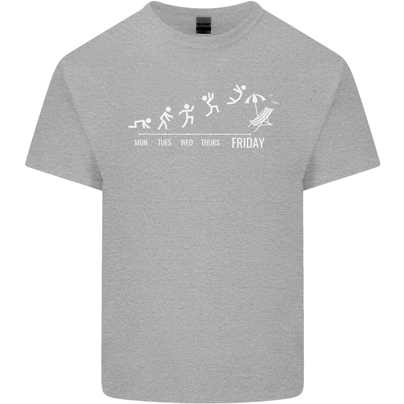 Week to Friday Weekend Beer Holiday Funny Kids T-Shirt Childrens Sports Grey
