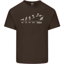 Week to Friday Weekend Beer Holiday Funny Mens Cotton T-Shirt Tee Top Dark Chocolate