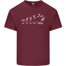 Week to Friday Weekend Beer Holiday Funny Mens Cotton T-Shirt Tee Top Maroon