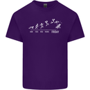 Week to Friday Weekend Beer Holiday Funny Mens Cotton T-Shirt Tee Top Purple