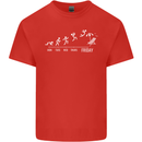 Week to Friday Weekend Beer Holiday Funny Mens Cotton T-Shirt Tee Top Red