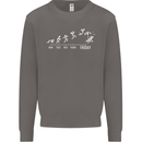 Week to Friday Weekend Beer Holiday Funny Mens Sweatshirt Jumper Charcoal