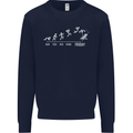 Week to Friday Weekend Beer Holiday Funny Mens Sweatshirt Jumper Navy Blue