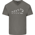 Week to Friday Weekend Beer Holiday Funny Mens V-Neck Cotton T-Shirt Charcoal
