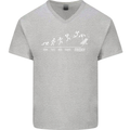 Week to Friday Weekend Beer Holiday Funny Mens V-Neck Cotton T-Shirt Sports Grey