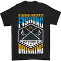 a black t - shirt with a fishing design on it