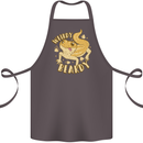 Weirdy Beardy Funny Bearded Dragon Cotton Apron 100% Organic Dark Grey