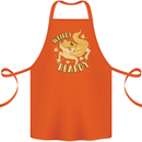 Weirdy Beardy Funny Bearded Dragon Cotton Apron 100% Organic Orange