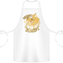 Weirdy Beardy Funny Bearded Dragon Cotton Apron 100% Organic White