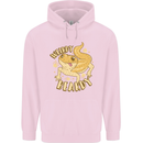 Weirdy Beardy Funny Bearded Dragon Mens 80% Cotton Hoodie Light Pink