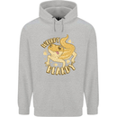 Weirdy Beardy Funny Bearded Dragon Mens 80% Cotton Hoodie Sports Grey