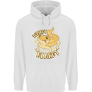 Weirdy Beardy Funny Bearded Dragon Mens 80% Cotton Hoodie White