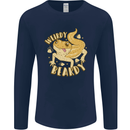 Weirdy Beardy Funny Bearded Dragon Mens Long Sleeve T-Shirt Navy Blue