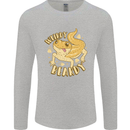 Weirdy Beardy Funny Bearded Dragon Mens Long Sleeve T-Shirt Sports Grey