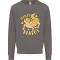 Weirdy Beardy Funny Bearded Dragon Mens Sweatshirt Jumper Charcoal