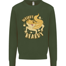 Weirdy Beardy Funny Bearded Dragon Mens Sweatshirt Jumper Forest Green