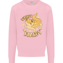 Weirdy Beardy Funny Bearded Dragon Mens Sweatshirt Jumper Light Pink