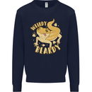 Weirdy Beardy Funny Bearded Dragon Mens Sweatshirt Jumper Navy Blue