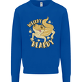Weirdy Beardy Funny Bearded Dragon Mens Sweatshirt Jumper Royal Blue