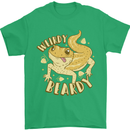 Weirdy Beardy Funny Bearded Dragon Mens T-Shirt 100% Cotton Irish Green