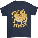Weirdy Beardy Funny Bearded Dragon Mens T-Shirt 100% Cotton Navy Blue