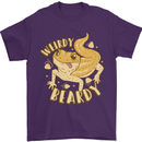 Weirdy Beardy Funny Bearded Dragon Mens T-Shirt 100% Cotton Purple