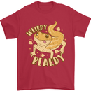 Weirdy Beardy Funny Bearded Dragon Mens T-Shirt 100% Cotton Red