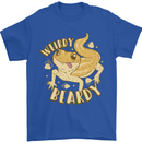 Weirdy Beardy Funny Bearded Dragon Mens T-Shirt 100% Cotton Royal Blue