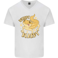 Weirdy Beardy Funny Bearded Dragon Mens V-Neck Cotton T-Shirt White
