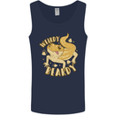 Weirdy Beardy Funny Bearded Dragon Mens Vest Tank Top Navy Blue