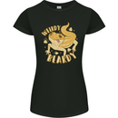Weirdy Beardy Funny Bearded Dragon Womens Petite Cut T-Shirt Black