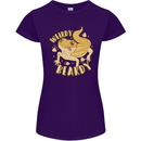 Weirdy Beardy Funny Bearded Dragon Womens Petite Cut T-Shirt Purple