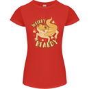 Weirdy Beardy Funny Bearded Dragon Womens Petite Cut T-Shirt Red