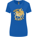 Weirdy Beardy Funny Bearded Dragon Womens Wider Cut T-Shirt Royal Blue