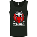 Welder Dad Funny Welding Skull Mens Vest Tank Top Black