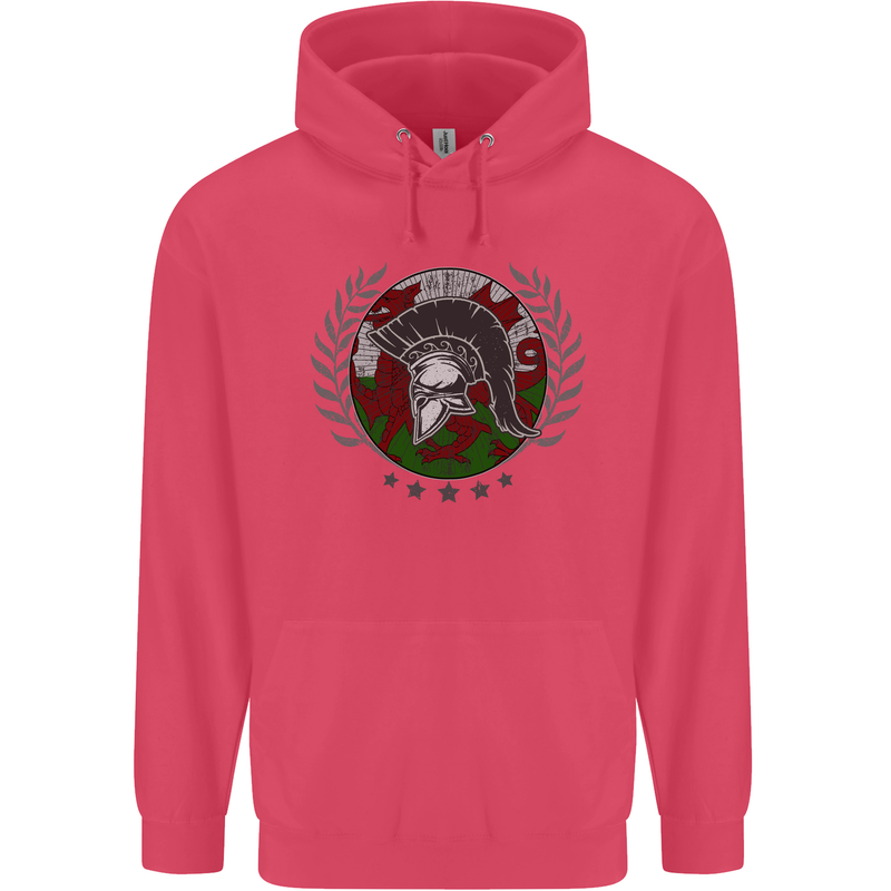 Welsh Bodybuilding Flag Gym Training Wales Childrens Kids Hoodie Heliconia