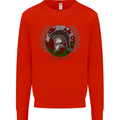 Welsh Bodybuilding Flag Gym Training Wales Kids Sweatshirt Jumper Bright Red
