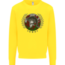 Welsh Bodybuilding Flag Gym Training Wales Kids Sweatshirt Jumper Yellow