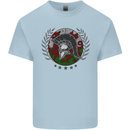 Welsh Bodybuilding Flag Gym Training Wales Kids T-Shirt Childrens Light Blue