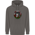 Welsh Bodybuilding Flag Gym Training Wales Mens 80% Cotton Hoodie Charcoal